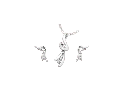 Rhodium Plated | Fashion Pendant Sets